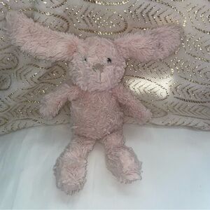 Steiff Tilda Pastel Pink Plush Toy Beanbag Bunny Rabbit Approximately 9” Inches.
